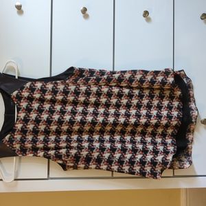 Rag & Bone sleeveless top with leather details, size Large